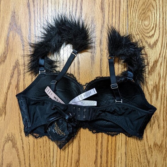 Victoria's Secret Dream Angels Lined Demi Double Bra with Feather Straps - Picture 2 of 5